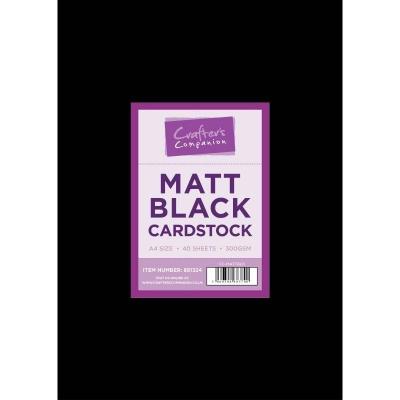 Crafter's Companion Cardstock - Matt Black